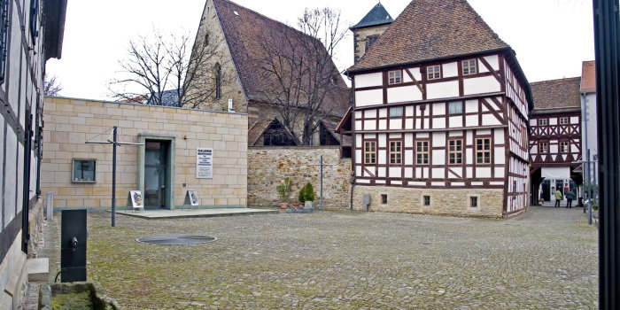 Foto: Galerie Waidspeicher © Stadtverwaltung Erfurt, D. Urban Hofansicht Galerie Waidspeicher