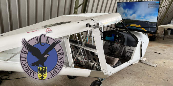 Flugsimulation in einem Ultraleichtflugzeug | Aeroclub Arnstadt